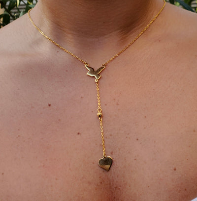 Gold Dove Necklace 5