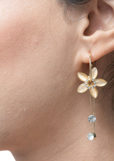 Floral Drop Earrings - 3