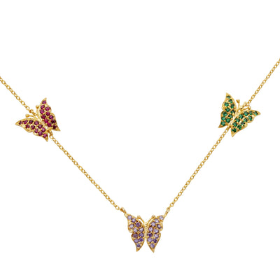 Three Butterflies Necklace 5