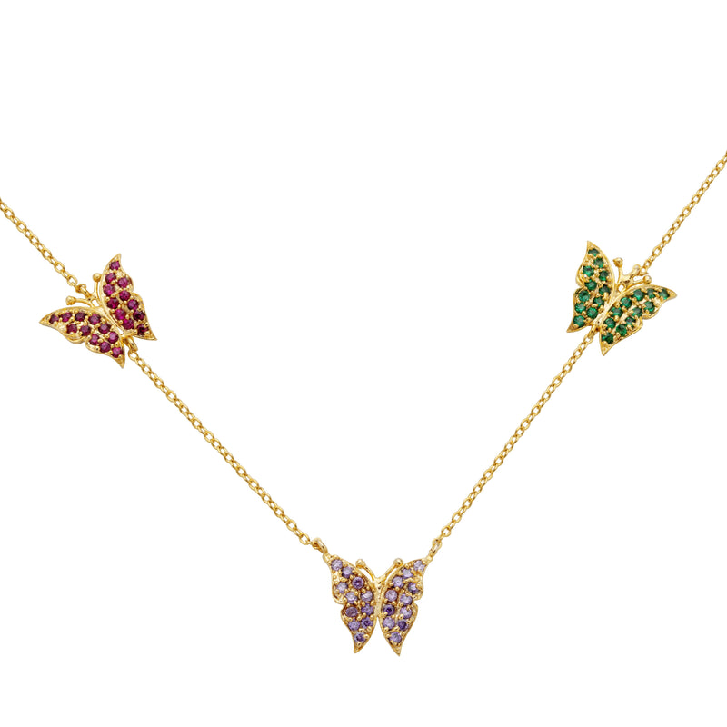 Three Butterflies Necklace 5