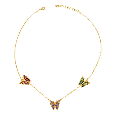 Three Butterflies Necklace 6