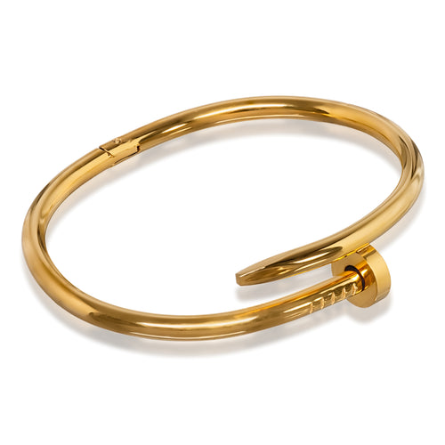 Nailed Bracelet - Gold - Silver
