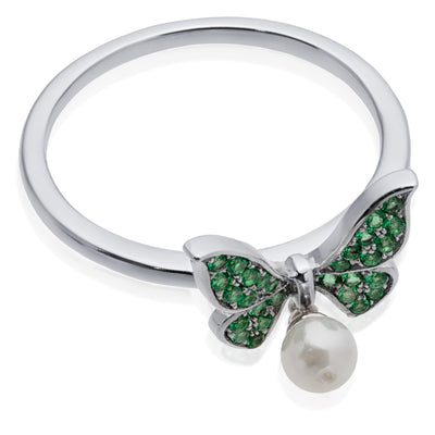 Butterfly Pearl Ring 2