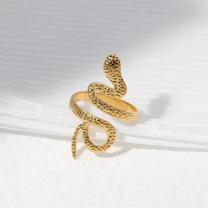 Snake Ring Golden - 4