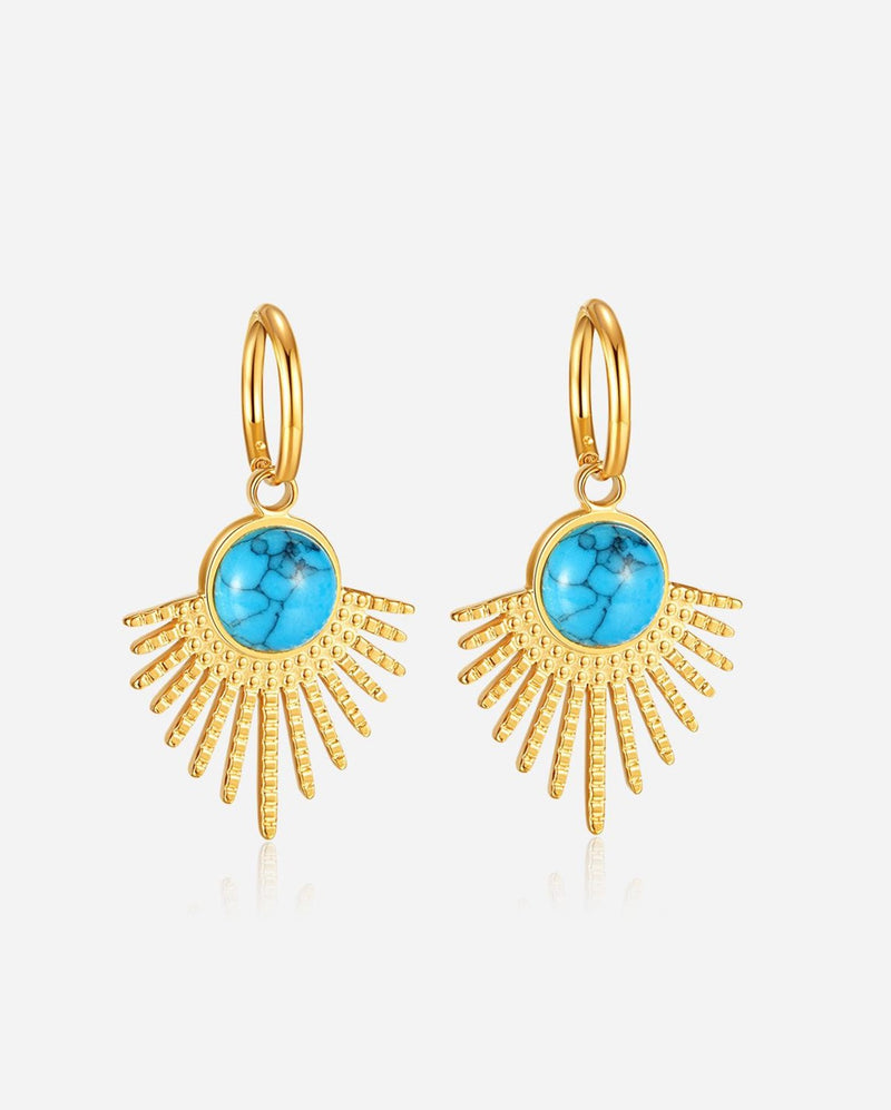 Turquoise Stone Earring - 5