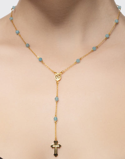 Golden Onyx Rosary Necklace 2