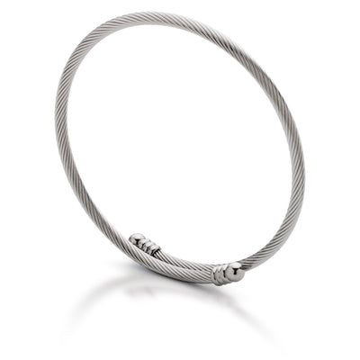 Woven Cuff Silver Bracelet 1