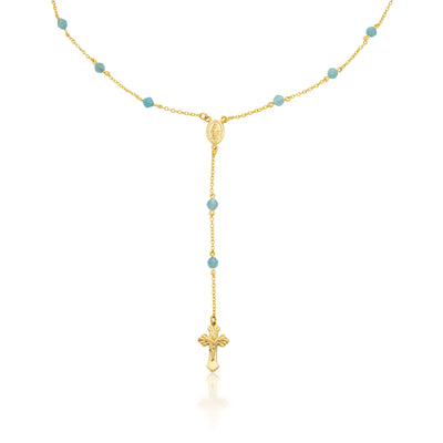 Golden Onyx Rosary Necklace 1