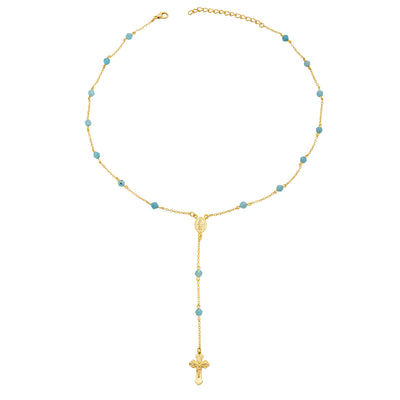 Golden Onyx Rosary Necklace 7