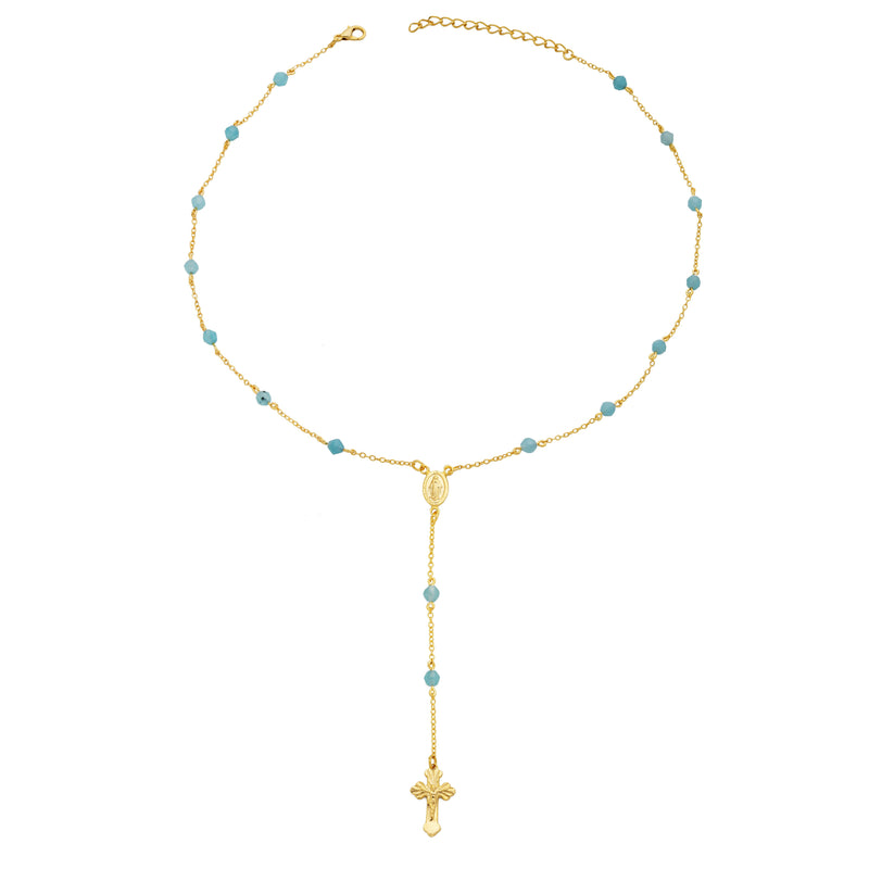 Golden Onyx Rosary Necklace 7