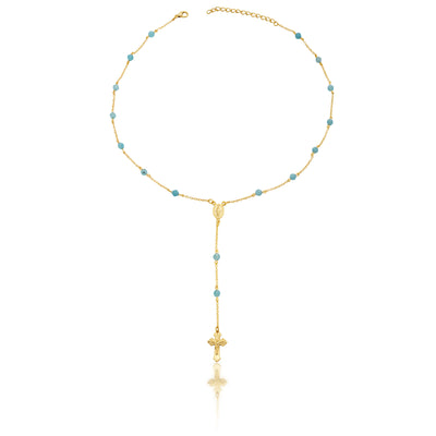 Golden Onyx Rosary Necklace 3