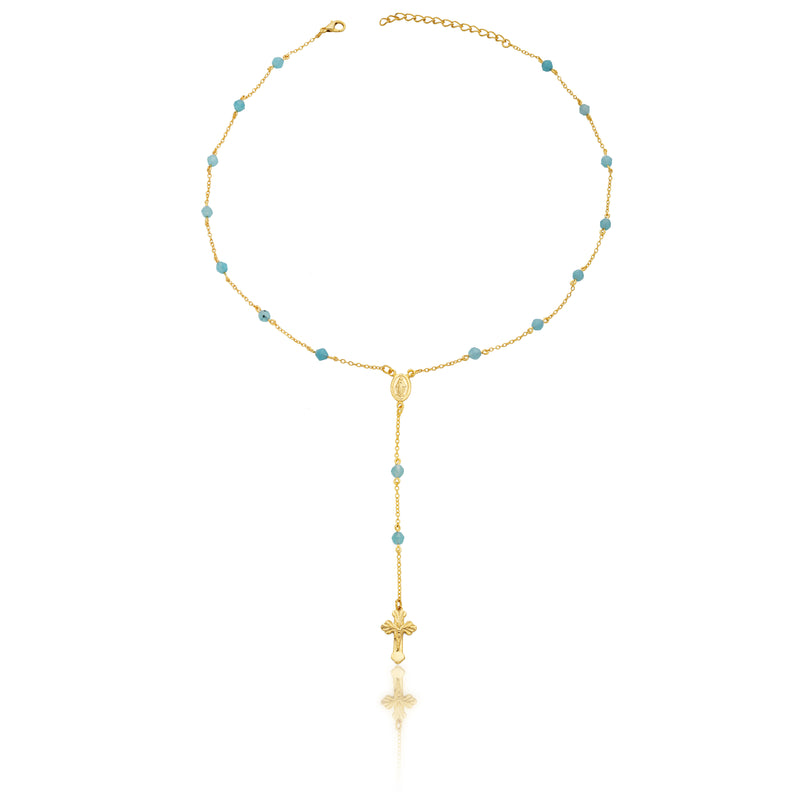 Golden Onyx Rosary Necklace 3