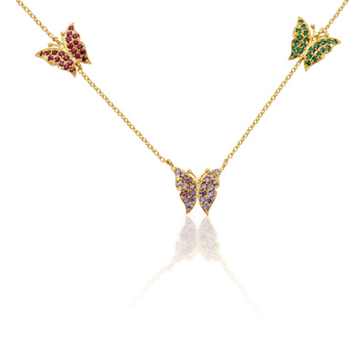 Three Butterflies Necklace 1